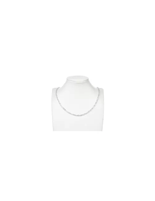 Heilstein & Edelstein-Strang - Scheibe/Coin, Topas (weiß), facettiert, 04mm (39cm)