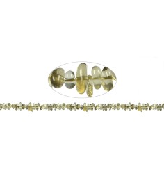 Heilstein & Edelstein-Strang - Splitter, Limonenquarz (gebr.), 01-03 x 03-08mm (88cm)