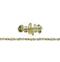Heilstein & Edelstein-Strang - Splitter, Limonenquarz (gebr.), 01-03 x 03-08mm (88cm)