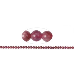 Heilstein & Edelstein-Strang - Kugeln, Turmalin (rosa), 05mm