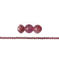 Heilstein & Edelstein-Strang - Kugeln, Turmalin (rosa), 05mm