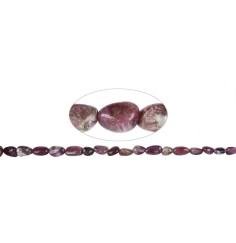 Heilstein & Edelstein-Strang - Nuggets, Turmalin (rosa), 15-20 x 08-13mm, mit Verlauf (50cm)