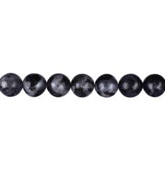 Heilstein & Edelstein-Strang - Kugeln, Gabbro (Mystic Merlinite), 10mm