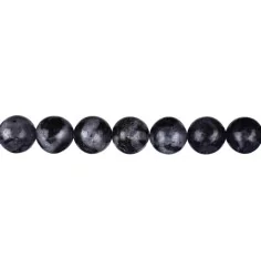 Heilstein & Edelstein-Strang - Kugeln, Gabbro (Mystic Merlinite), 10mm