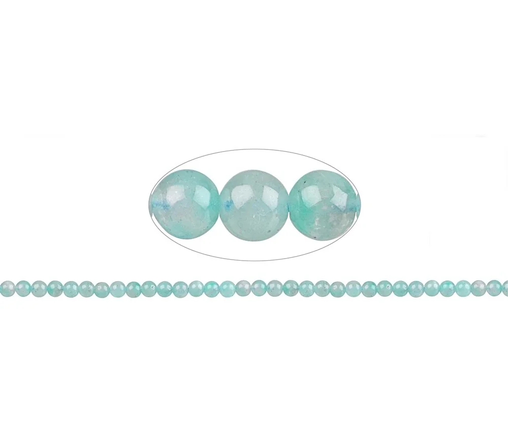 Heilstein & Edelstein-Strang - Kugeln, Amazonit extra, 04mm