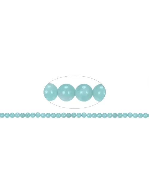 Heilstein & Edelstein-Strang - Kugeln, Amazonit (China) A, 06mm