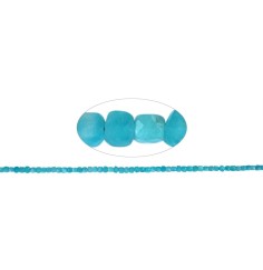 Heilstein & Edelstein-Strang - Würfel, Amazonit, facettiert, 04mm (39cm)