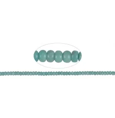 Heilstein & Edelstein-Strang - Button, Amazonit AA, 03 x 06mm