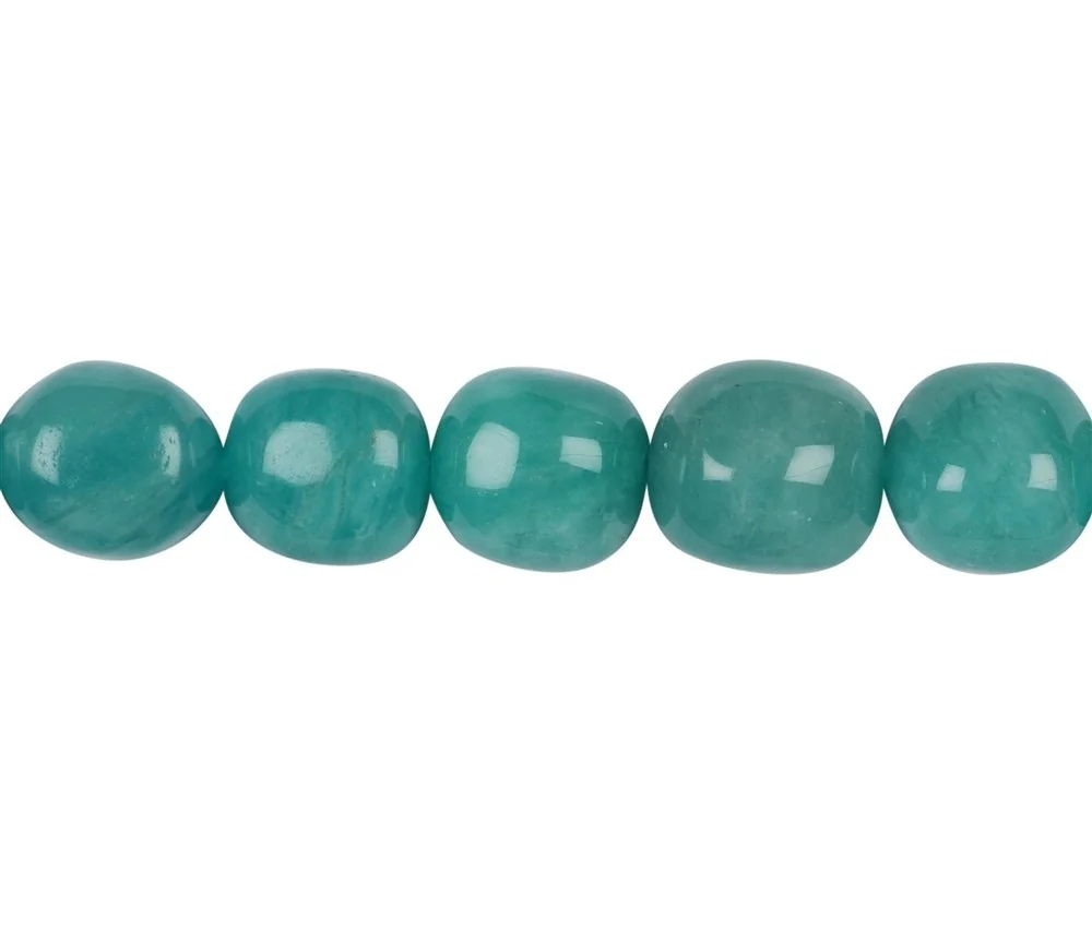 Heilstein & Edelstein-Strang - Nuggets, Amazonit AA, 13-15 x 10-13mm
