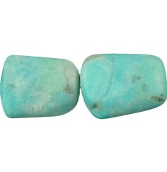 Heilstein & Edelstein-Strang - Nuggets  Trapez , Amazonit A, matt, 28 - 33mm