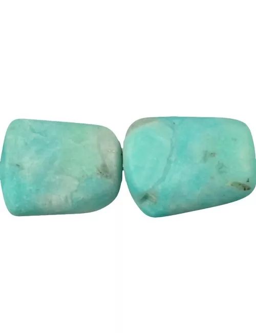 Heilstein & Edelstein-Strang - Nuggets Trapez , Amazonit A, matt, 28 - 33mm