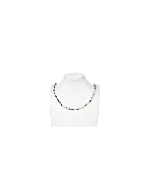 Heilstein & Edelstein-Strang - Kugeln, Inklusenquarz, matt, 04mm