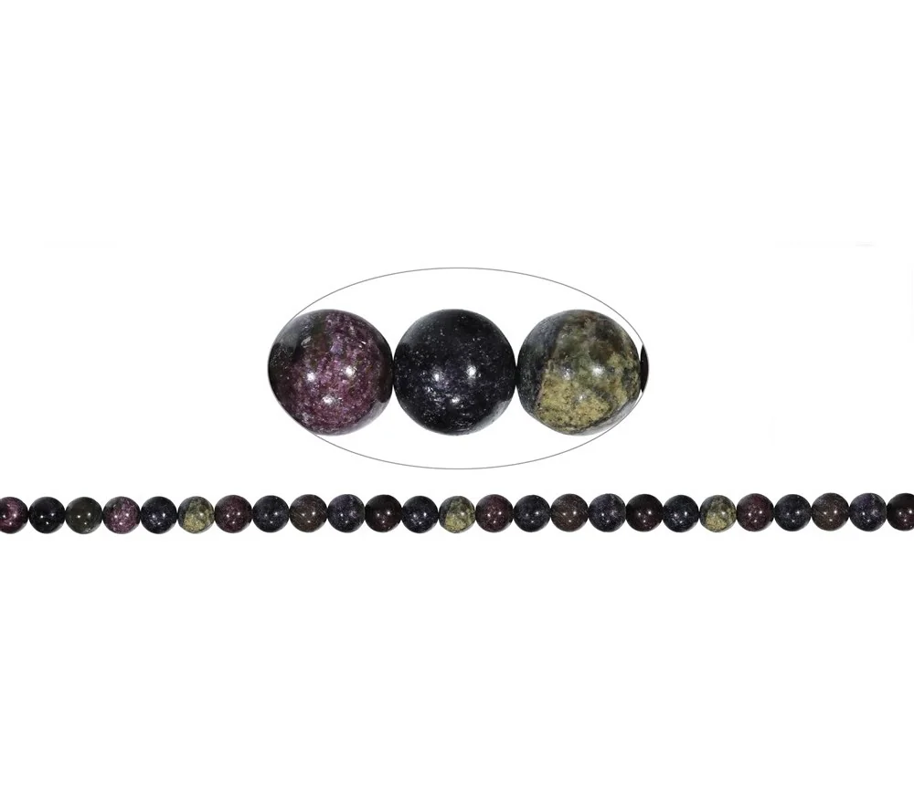 Heilstein & Edelstein-Strang - Kugeln, Stichtit in Matrix, 08mm