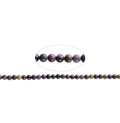 Heilstein & Edelstein-Strang - Kugeln, Stichtit in Matrix, 09-09,5mm