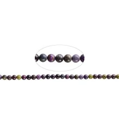 Heilstein & Edelstein-Strang - Kugeln, Stichtit in Matrix, 09-09,5mm