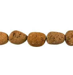 Heilstein & Edelstein-Strang - Nuggets, Lava (braun), 20mm