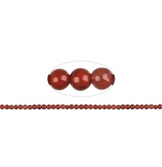 Heilstein & Edelstein-Strang - Kugeln, Blutchalcedon (natur), 04 – 05mm