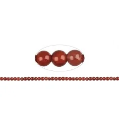 Heilstein & Edelstein-Strang - Kugeln, Blutchalcedon (natur), 04 – 05mm