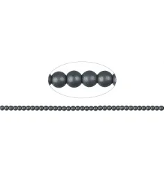 Heilstein & Edelstein-Strang - Kugeln, Hämatin, 04mm, matt