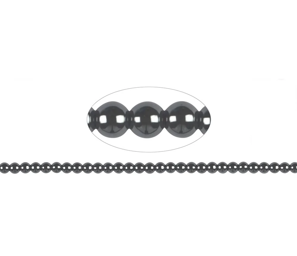 Heilstein & Edelstein-Strang - Kugeln, Hämatin, 06mm