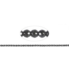 Heilstein & Edelstein-Strang - Kugeln, Hämatin, facettiert, 04mm