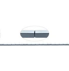 Heilstein & Edelstein-Strang - Quader, Hämatin, 09 x 03 x 03mm