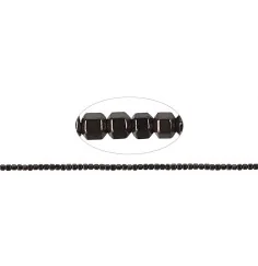 Heilstein & Edelstein-Strang - Hexagon, Hämatin coffee (gef.), 02mm