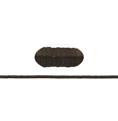 Heilstein & Edelstein-Strang - Quader, Hämatin coffee (gef.) matt, 01 x 02 x 02mm