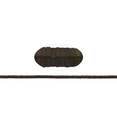 Heilstein & Edelstein-Strang - Quader, Hämatin coffee (gef.) matt, 01 x 02 x 02mm