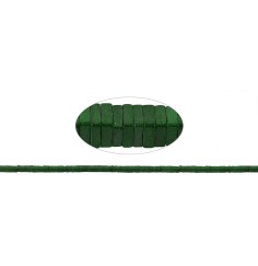 Heilstein & Edelstein-Strang - Quader, Hämatin blau-grün (gef.) matt, 01 x 02 x 02mm