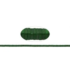 Heilstein & Edelstein-Strang - Quader, Hämatin blau-grün (gef.) matt, 01 x 02 x 02mm