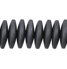 Heilstein & Edelstein-Strang - Button, Hämatin matt, 03 x 12mm