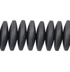 Heilstein & Edelstein-Strang - Button, Hämatin matt, 03 x 12mm