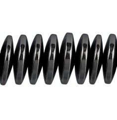 Heilstein & Edelstein-Strang - Button, Hämatin, 03 x 12mm