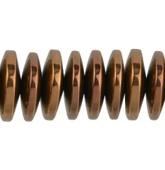 Heilstein & Edelstein-Strang - Button, Hämatin braun (gef.), 03 x 12mm