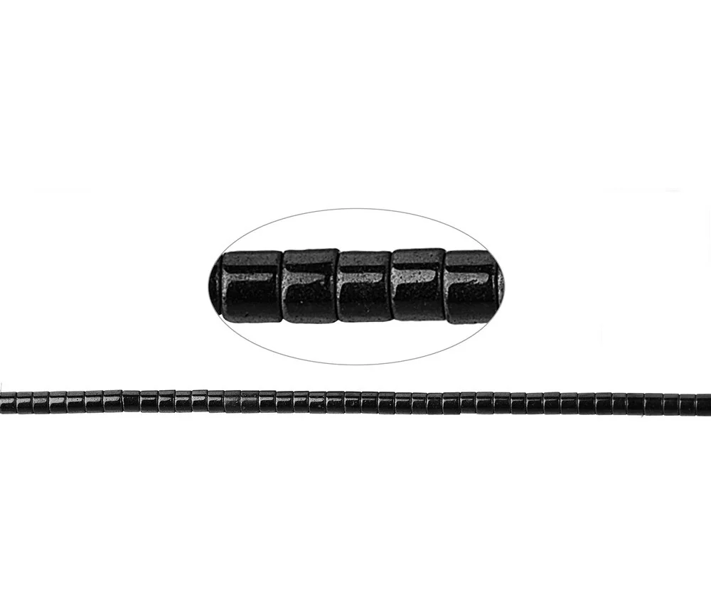 Heilstein & Edelstein-Strang - Zylinder (Heisihi), Hämatin, 01 x 01mm