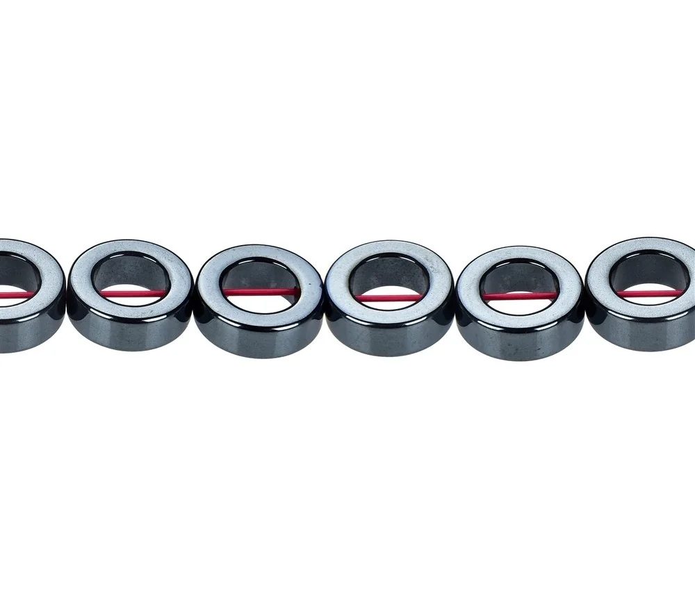 Heilstein & Edelstein-Strang - Ringe, Hämatin, 12mm