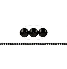 Heilstein & Edelstein-Strang - Kugeln, Schungit (stab.), 04mm