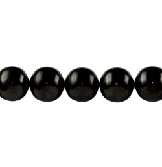 Heilstein & Edelstein-Strang - Kugeln, Schungit (stab.), 20mm