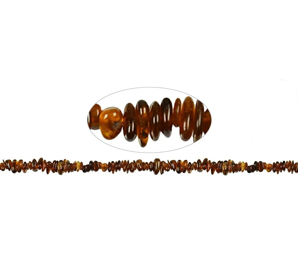 Heilstein & Edelstein-Strang - Splitter, Granat (orange), 02-04 x 05-10mm