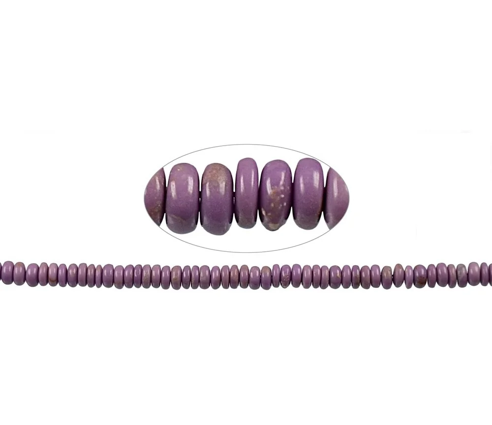 Heilstein & Edelstein-Strang - Button, Phosphosiderit, 02-04 x 08mm