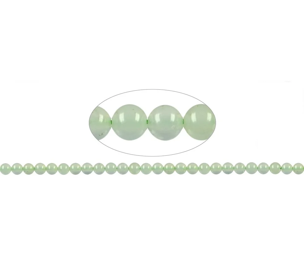 Heilstein & Edelstein-Strang - Kugeln, Chrysopal A (Andenopal blau), 06-07mm