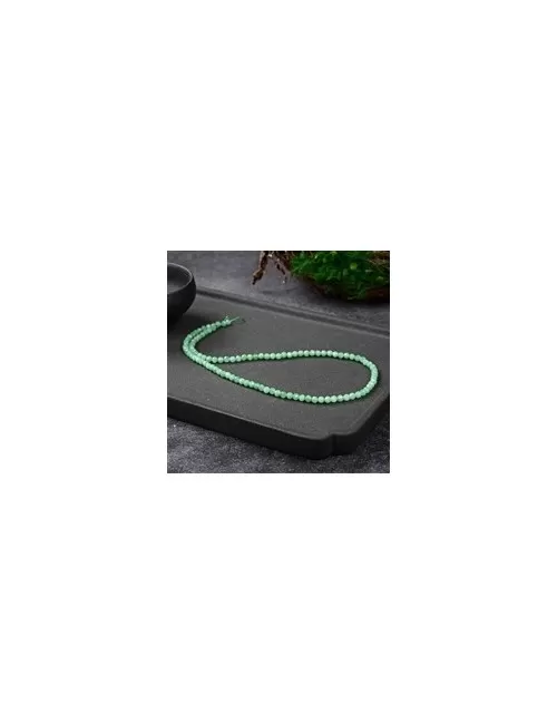 Heilstein & Edelstein-Strang - Kugeln, Chrysopal, facettiert, 04mm