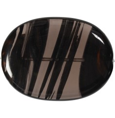 Heilstein & Edelstein-Strang - Linse, Obsidian (Lamellenobsidian), 30 x 40mm