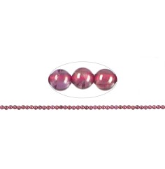 Heilstein & Edelstein-Strang - Kugeln, Granat (Rhodolith) A+/A, 02,00mm