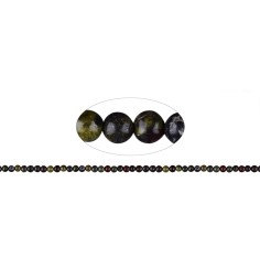 Heilstein & Edelstein-Strang - Kugeln, Epidot-Quarzit (Drachenstein), 04mm