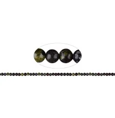 Heilstein & Edelstein-Strang - Kugeln, Epidot-Quarzit (Drachenstein), 04mm