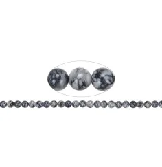 Heilstein & Edelstein-Strang - Kugeln, Pinolith, 08 - 09mm