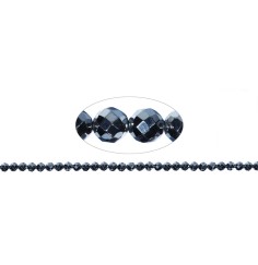 Heilstein & Edelstein-Strang - Kugeln, Silizium (synt.), facettiert, 06mm