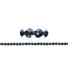 Heilstein & Edelstein-Strang - Kugeln, Silizium (synt.), facettiert, 08mm